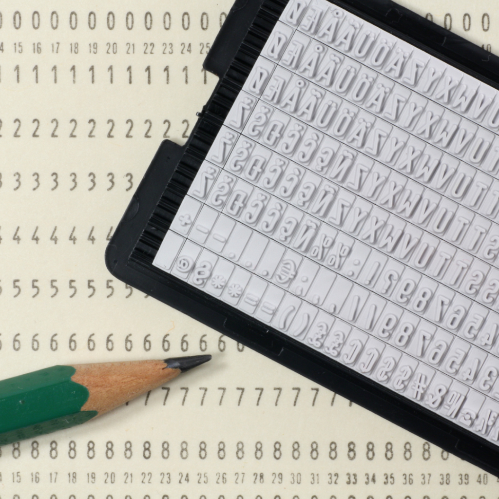 A pencil is sitting on top of a sheet of paper with numbers written on it